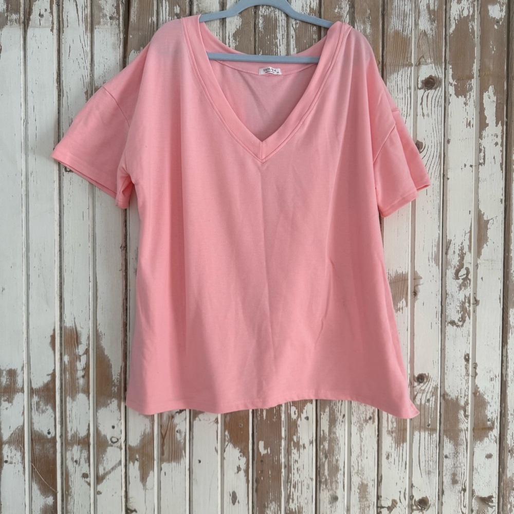 Pink Women's Lounge Set, Peachy Pink, 2X - Picture 4 of 15